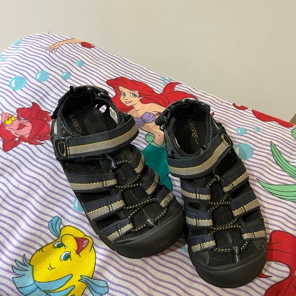 George Kids Black and Gray Sandals Size 12US (Toddler boys) - Picture 2 of 4